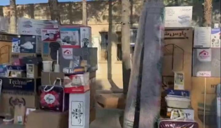 اهدای ۴ سری جهیزیه به نوعروسان شهر نسر تربت حیدریه