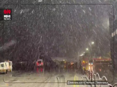 فیلم/ وضعیت عادی پروازها در فرودگاه برفی مشهد