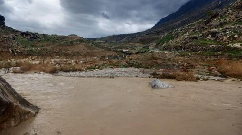 انسداد محور روستایی باغ‌بخشی–دوچاهی خواف به دلیل سیلاب