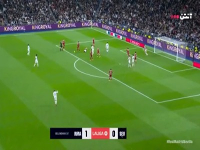 گل دوم رئال مادرید به سویا توسط امباپه