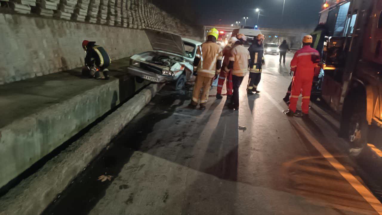 سانحه رانندگی با یک جانباخته در بزرگراه شهید چراغچی مشهد