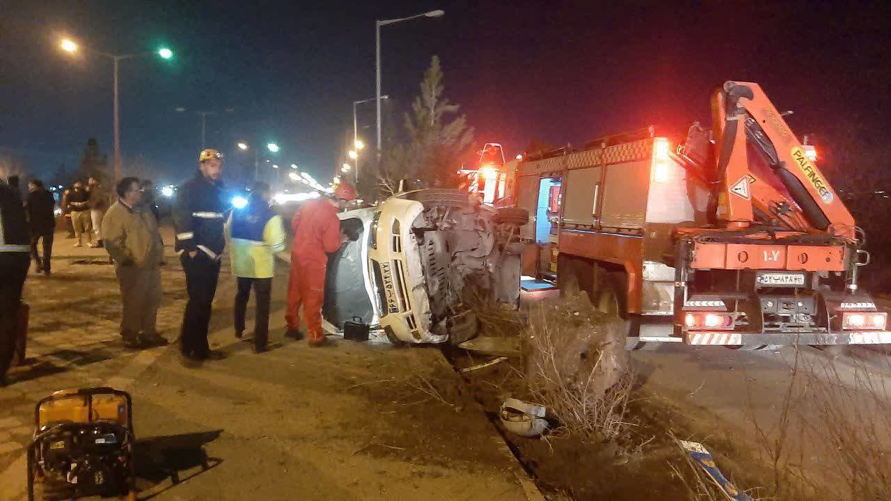 یک مصدوم در حادثه رانندگی در محور باغرود- نیشابور