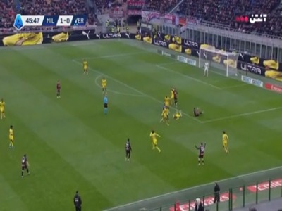 گل دوم میلان به هلاس ورونا توسط انکونکو