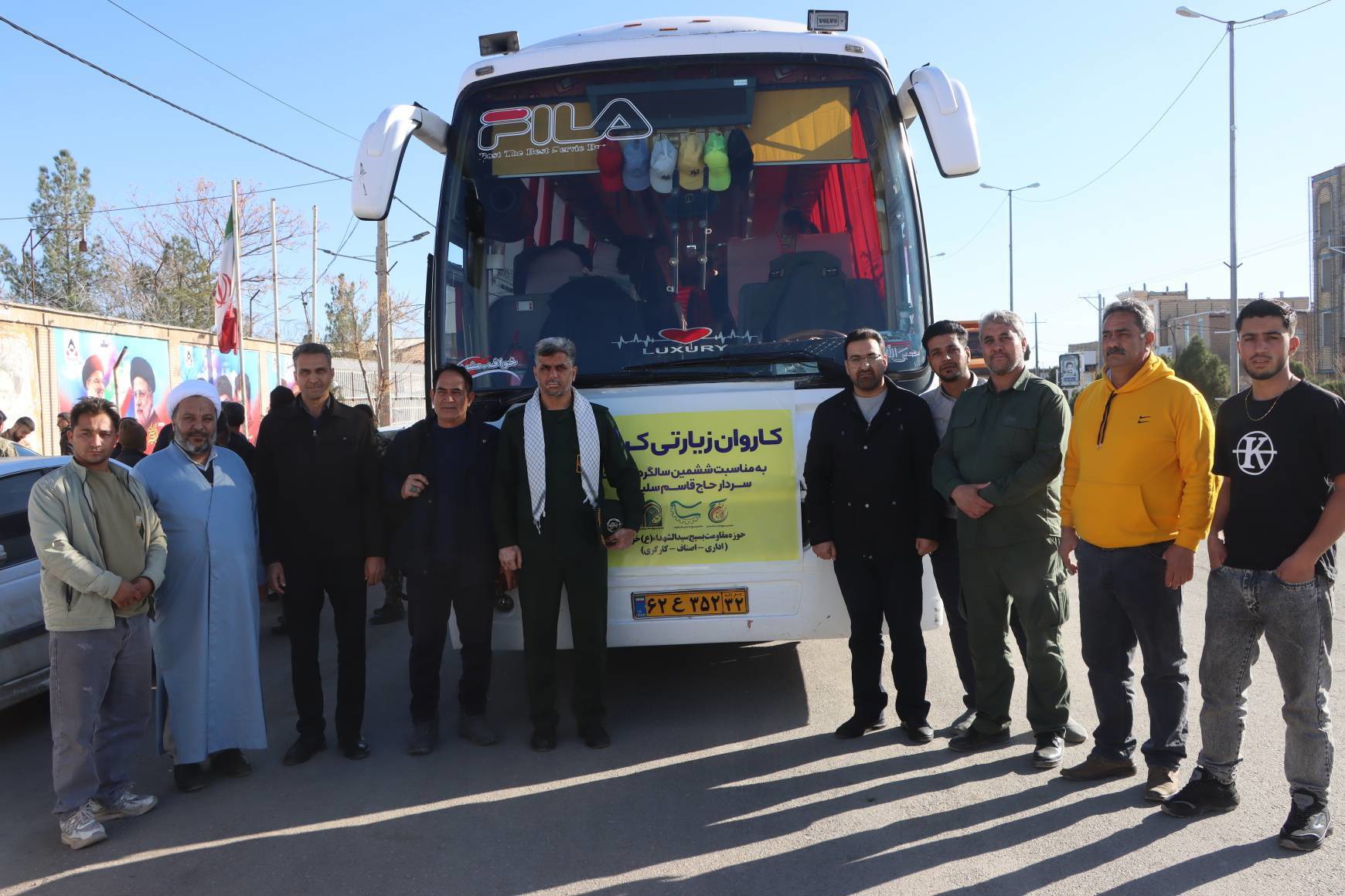 اعزام کاروان زائران از خواف به مزار سردار دل‌ها در کرمان