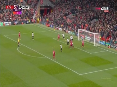 گل چهارم لیورپول به نیوکسل توسط کوناته