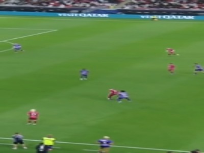 لایی تماشایی ریبری به مارسلو در دیدار دوستانه!