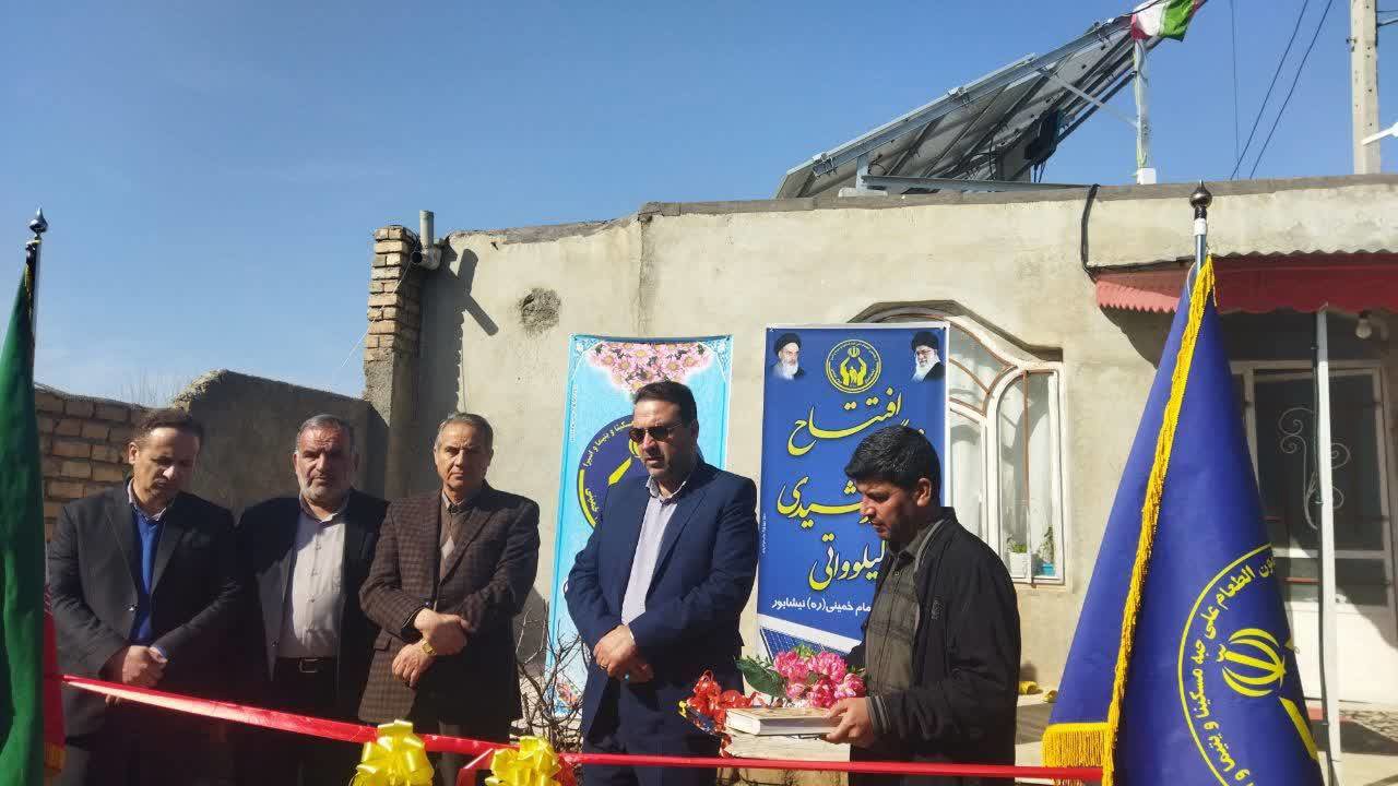 بهره‌ برداری از طرح های عمرانی بخش مرکزی شهرستان نیشابور