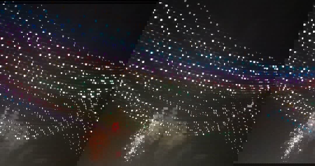 نورافشانی در شب نیمه شعبان در مشهدالرضا(ع)