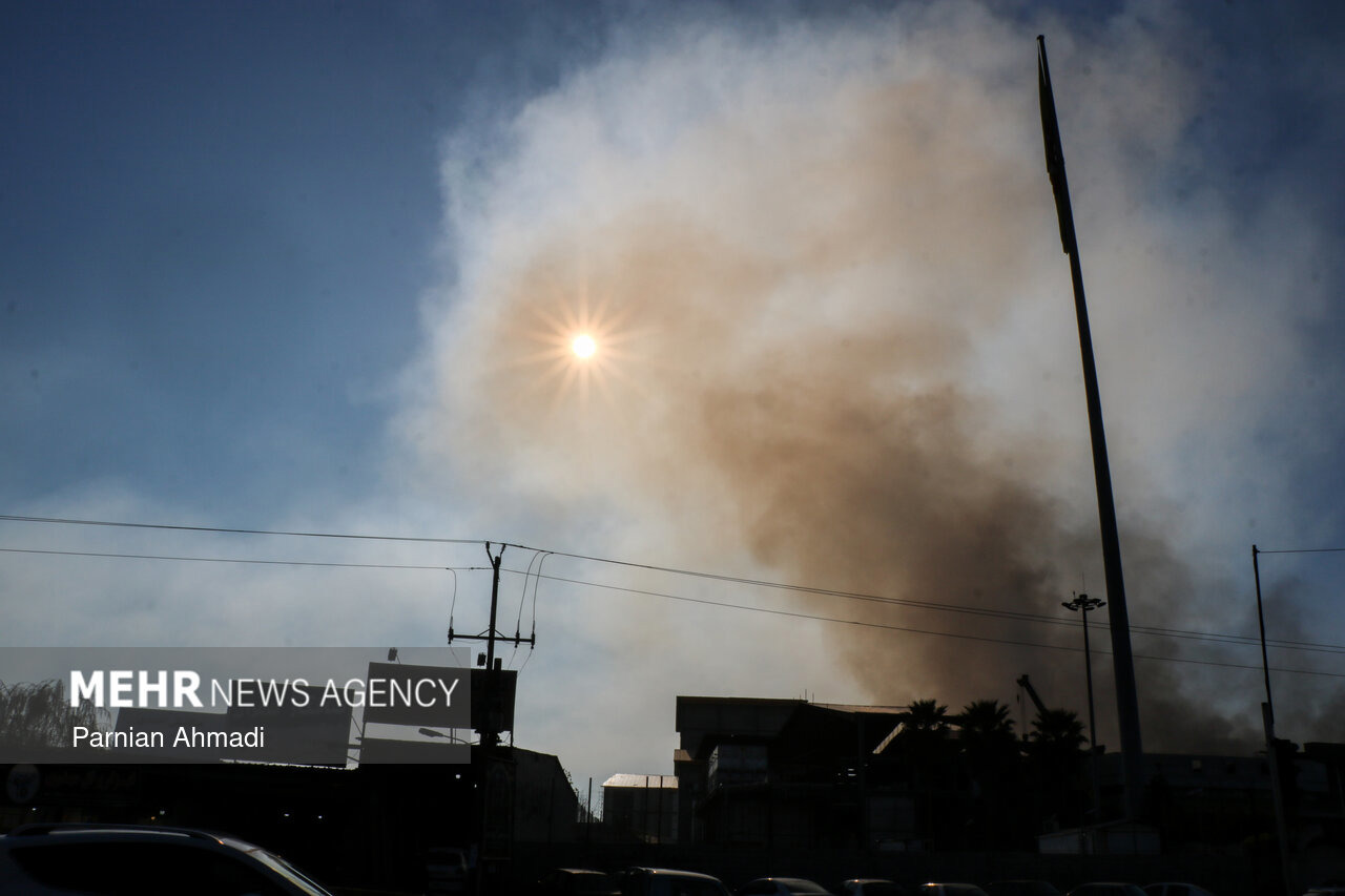 مهار آتش‌سوزی گسترده در حاشیه رودخانه کشف رود مشهد