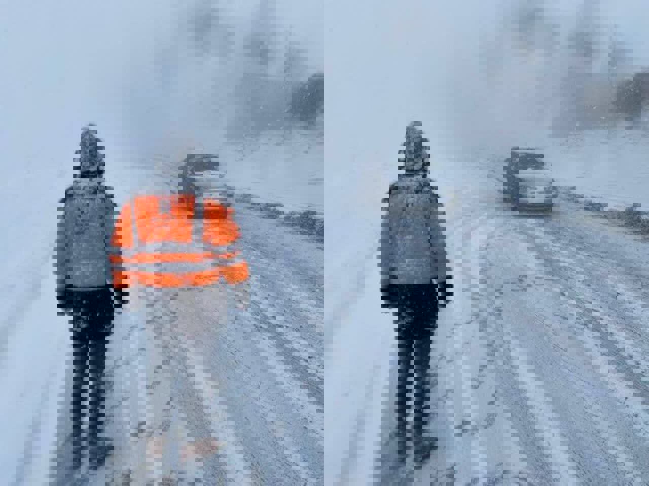 تردد در محورهای کوهستانی خراسان شمالی فقط با زنجیر چرخ امکان‌پذیر است