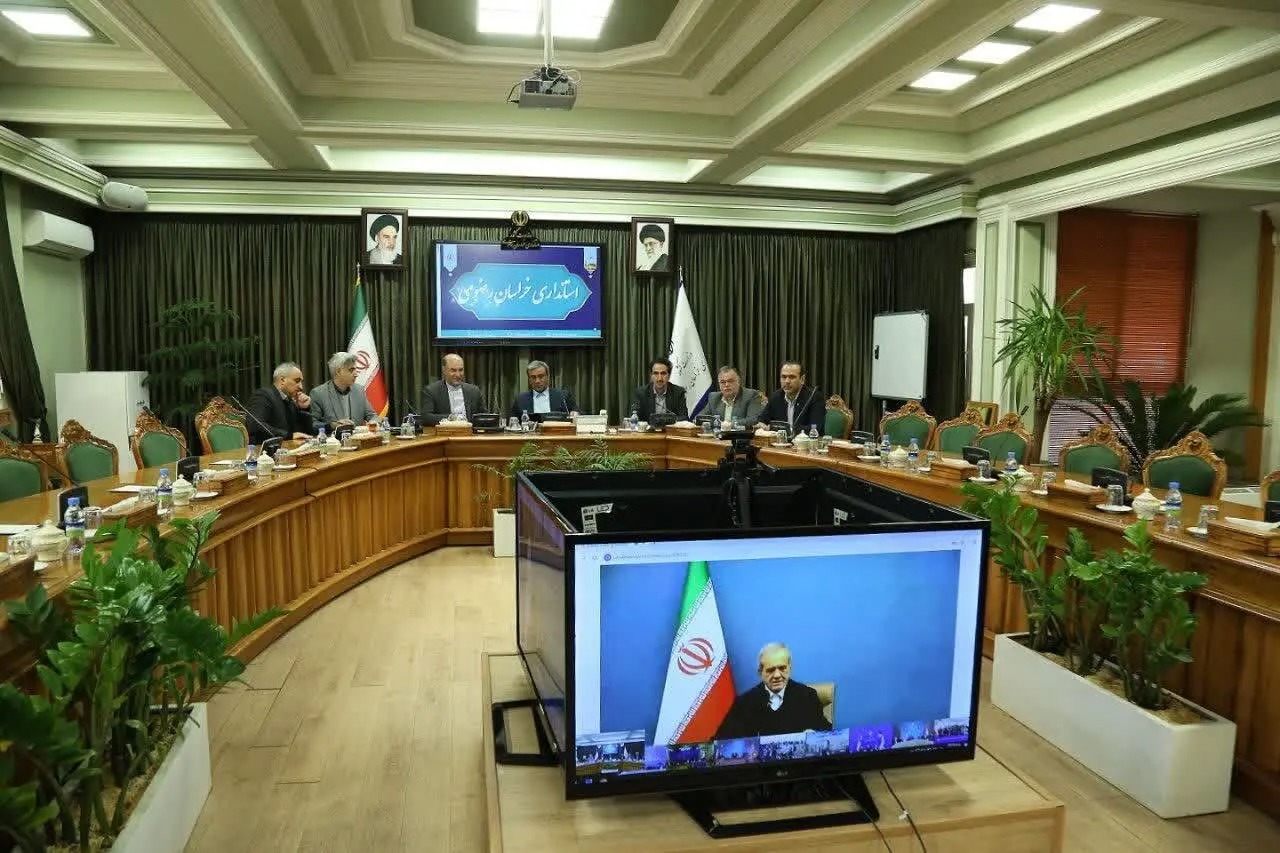 حضور وبیناری استاندار خراسان رضوی در آیین بهره‌برداری پروژه شهری و روستایی