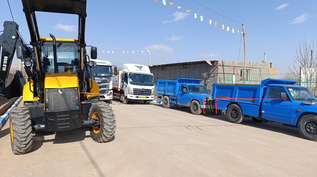 بهره برداری از ماشین آلات شهرداری ریواده عبدل آباد جغتای