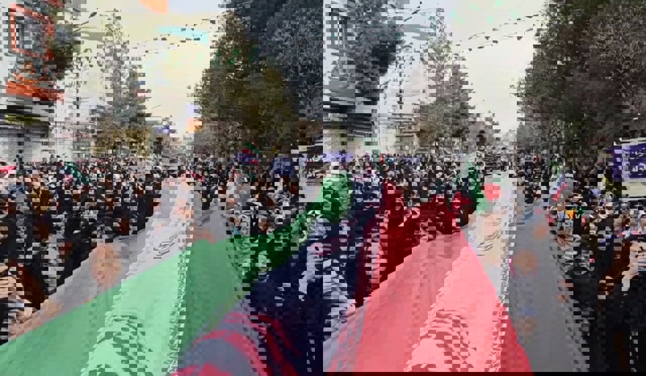 تایم‌لپس؛ حضور بی‌نظیر مردم قوچان در راهپیمایی ۲۲ بهمن