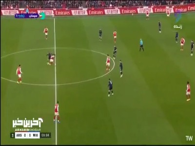 گل اول آرسنال به ویگان توسط مادوئکه در دقیقه ۱۰