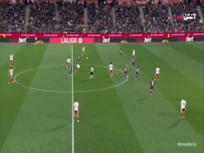 گل اول خیرونا به بارسلونا توسط توماس لمار