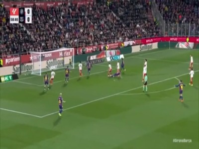 گل اول بارسلونا به خیرونا توسط کوبارسی