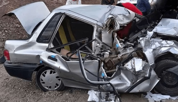 تصادف رخ به رخ دو خودرو در محور کلات به مشهد با ۸ مصدوم