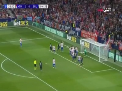 گل اول کلوب بروژ به اتلتیکومادرید توسط اوردونز