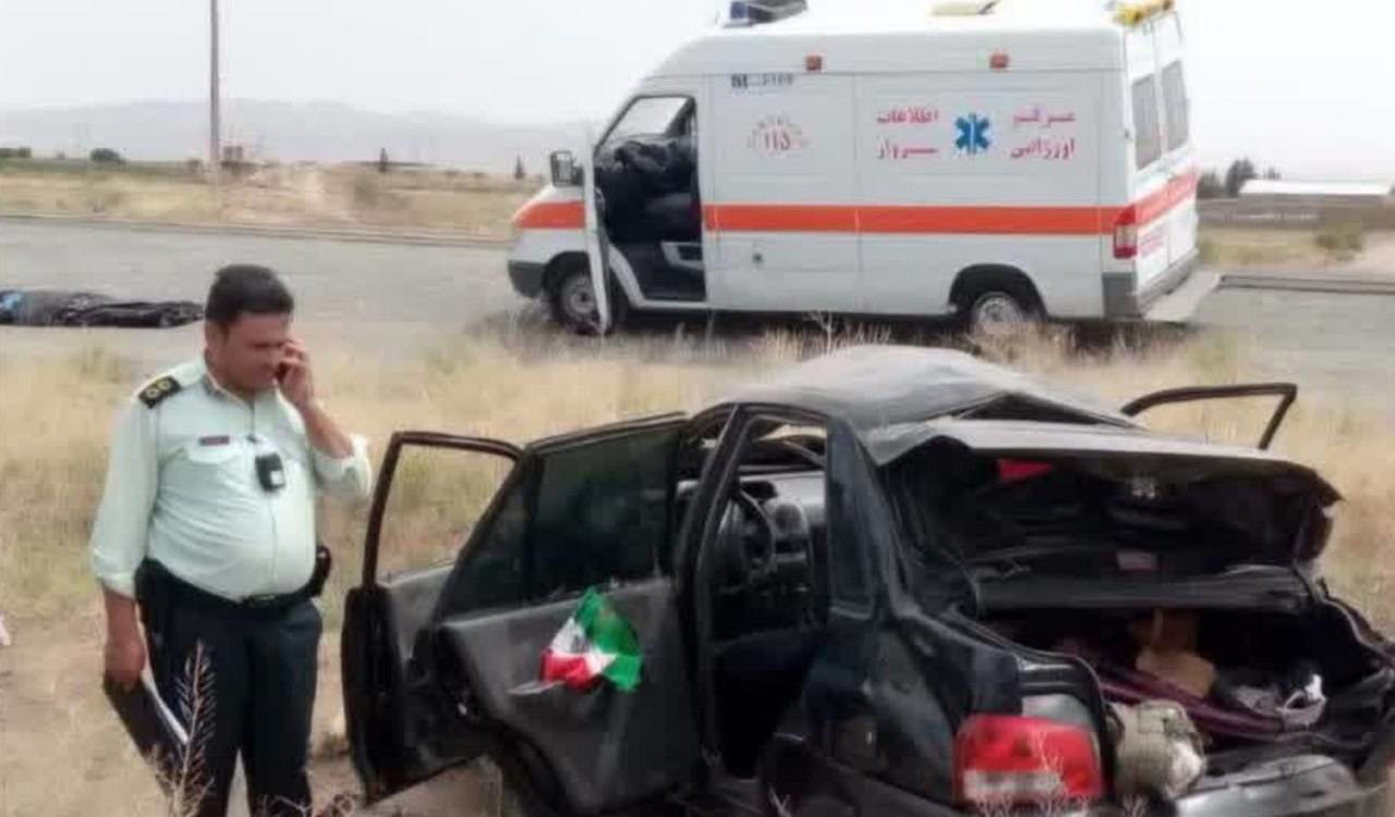 یک کشته و ۴ مصدوم در حادثه رانندگی در محور سبزوار–نیشابور