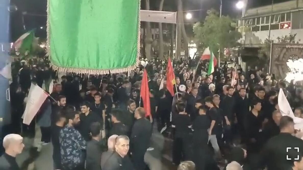 عزاداری مردم تربت حیدریه در شب عاشورا