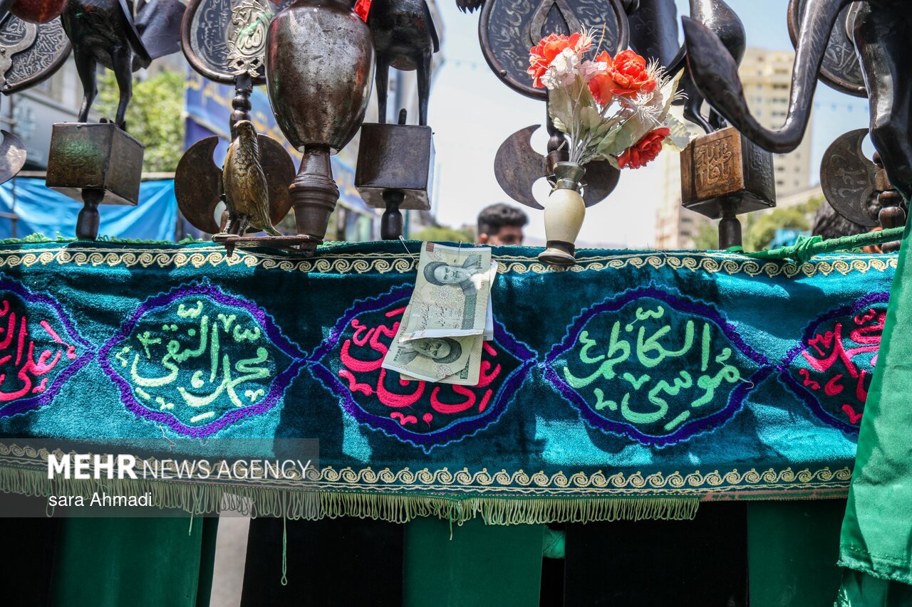 عزاداری مردم شهرستان مرزی تربت جام در عاشورای حسینی
