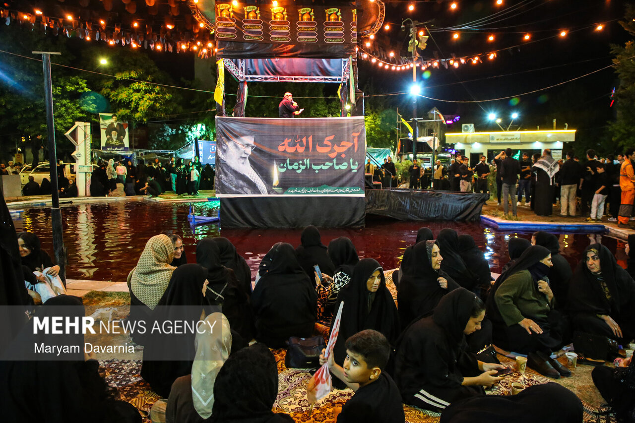 برگزاری مراسم شب دوازدهم محرم در بجنورد