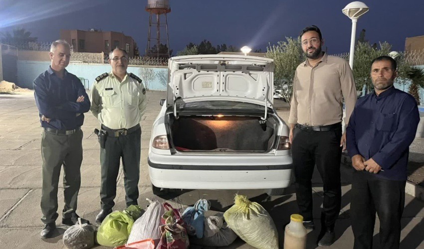 کشف محموله  گیاه دارویی آنغوزه در طبس