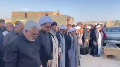 تشییع و خاکسپاری پدر شهید مسعود رحیمی در قاین