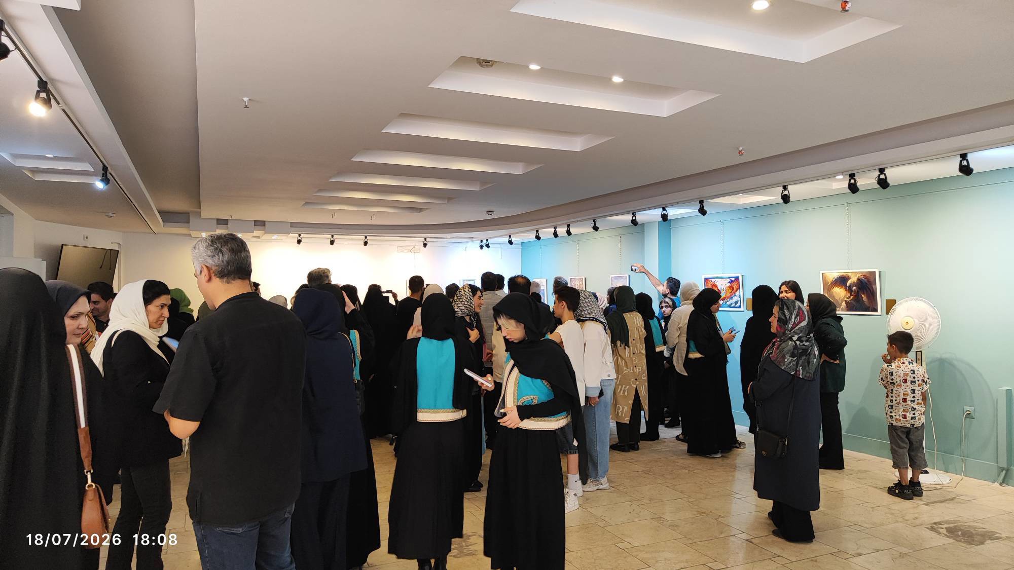 تصویرگری شاهنامه با ابزار‌های دیجیتال در نمایشگاه هنرجویان مشهدی