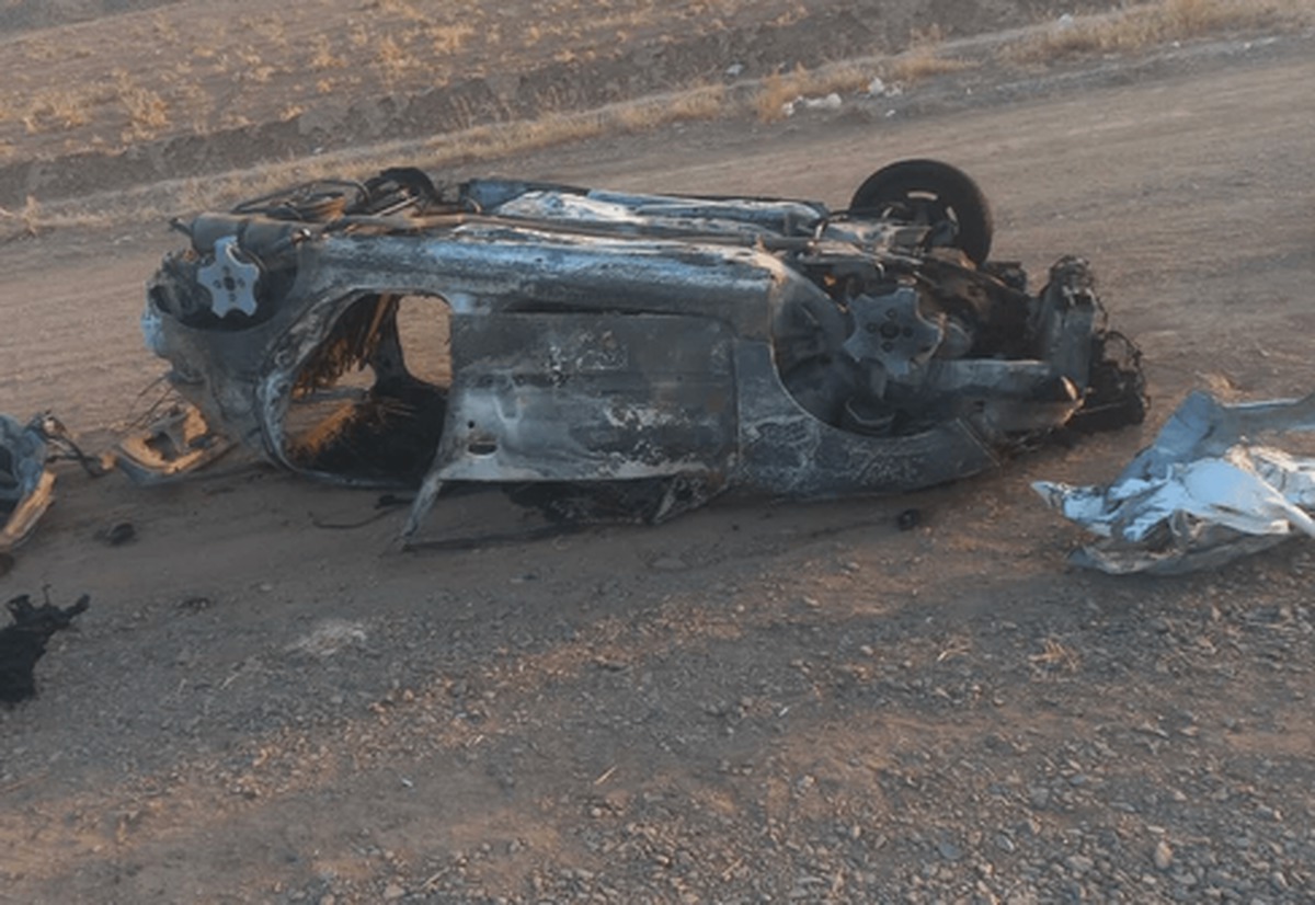 ۳ نفر جانباخته در برخورد پژو ۲۰۷ با نیسان، محور کاشمر–خلیل‌آباد