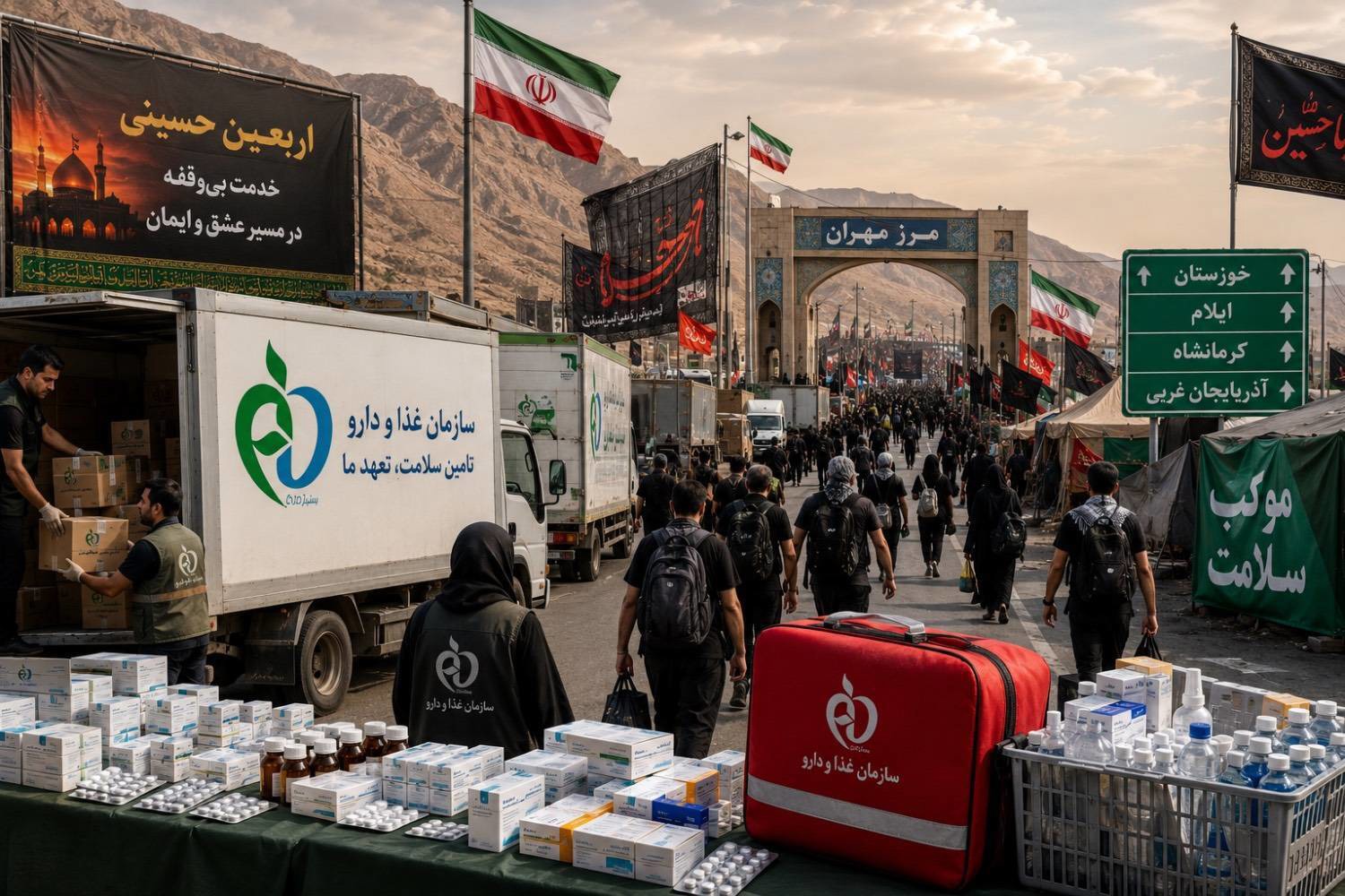 در استان‌های مرزی سهمیه داروهای مورد نیاز زائران اربعین افزایش می‌یابد