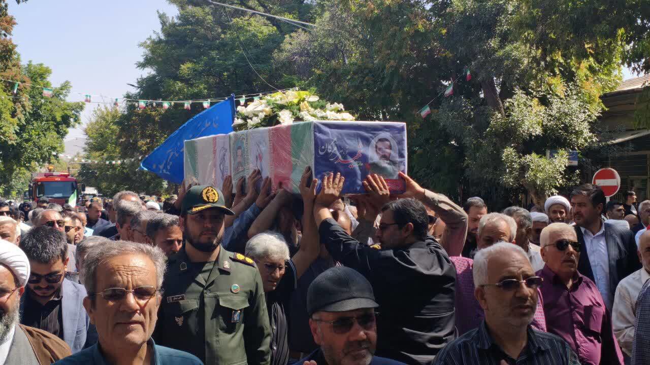 پیکر جانباز شهید قربانعلی مرگان در بجنورد تشییع شد