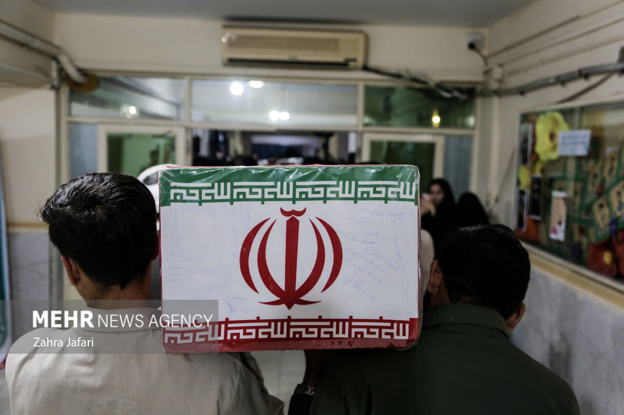 تشییع پیکر شهید  «قربانعلی مرگان» در بجنورد