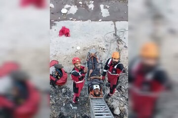 سقوط کارگر در گودبرداری ۵ متری در مشهد