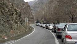 کندوان و آزادراه تهران شمال یک‌طرفه شد