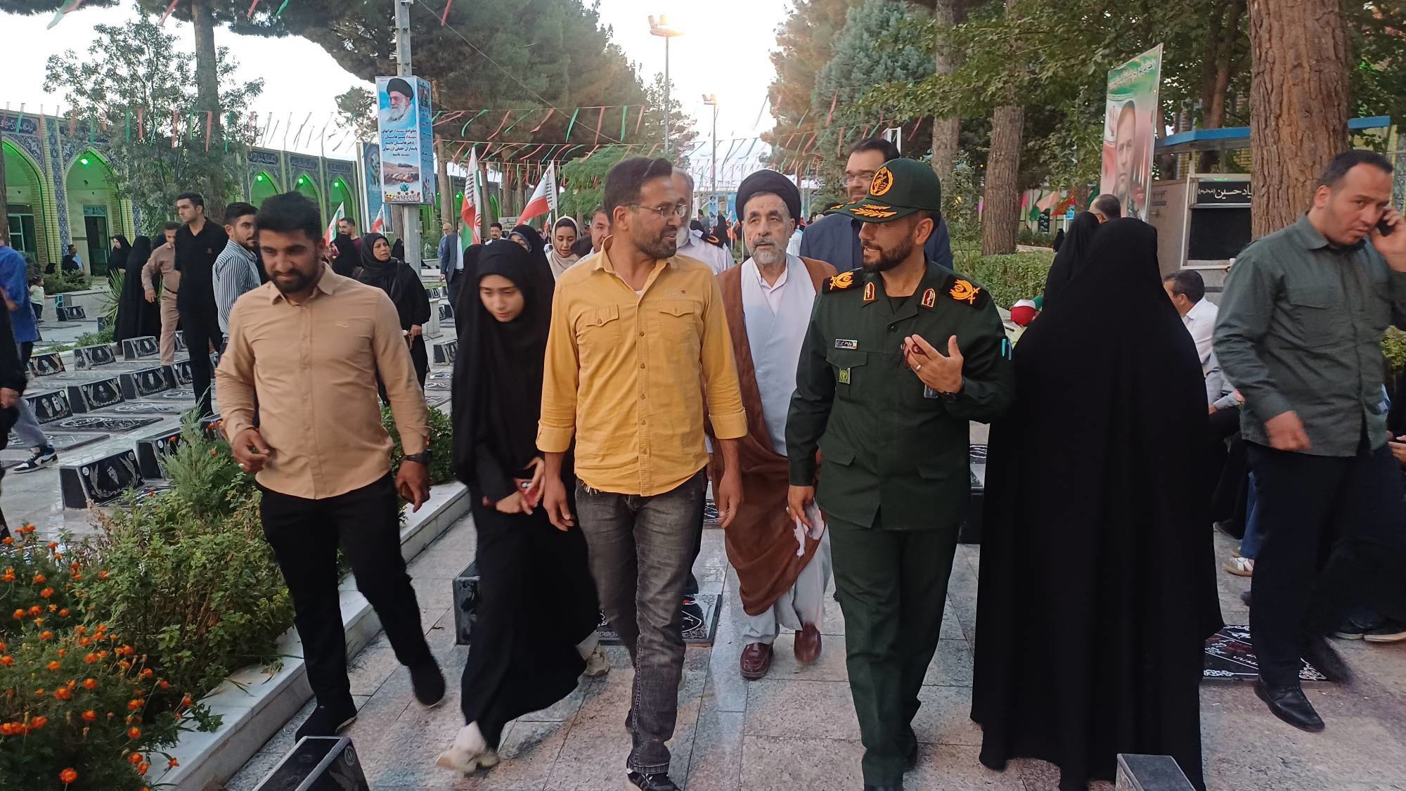 برگزاری مراسم غبارروبی گلزار شهدای نیشابور