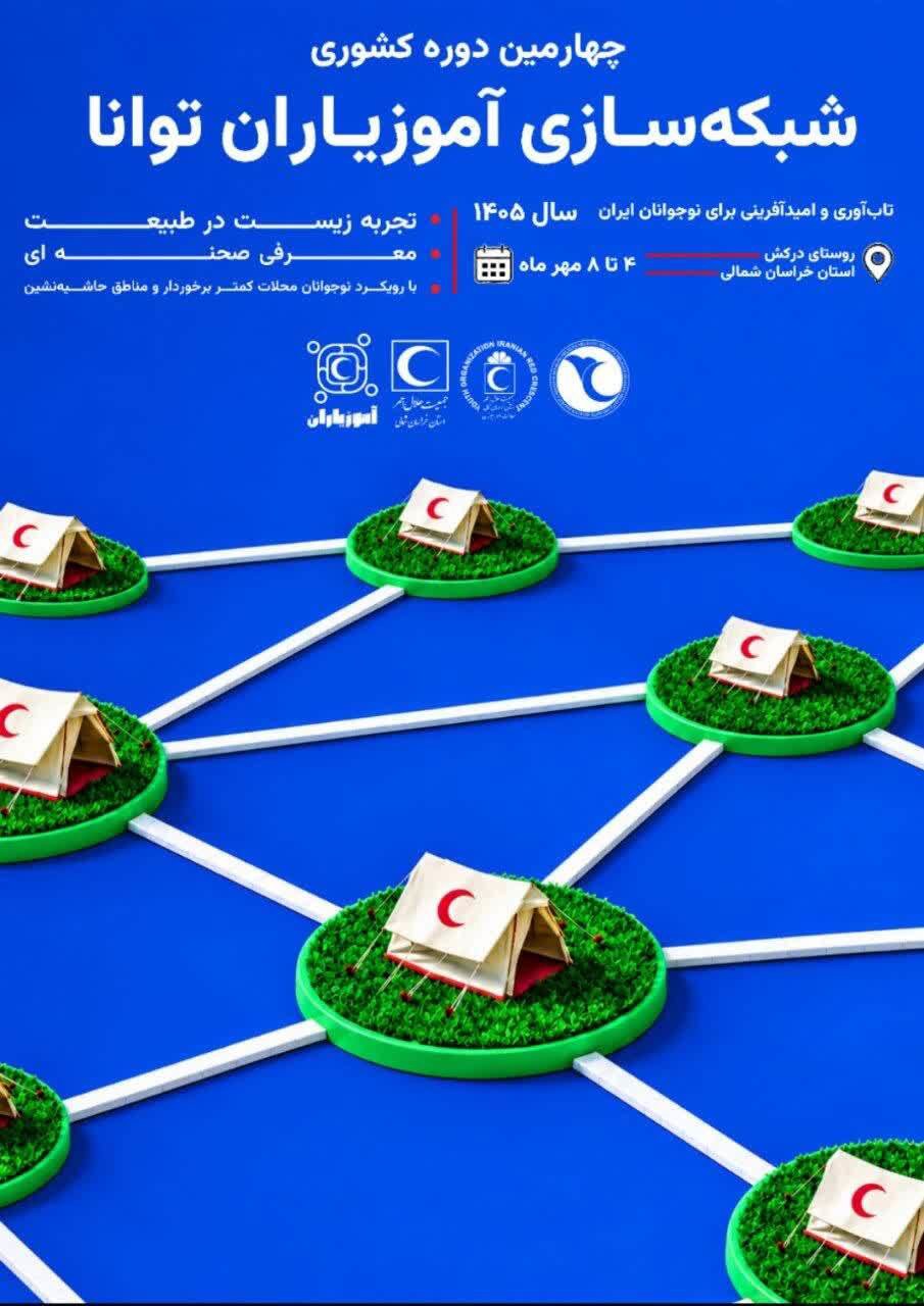 خراسان شمالی میزبان چهارمین دوره کشوری شبکه‌سازی آموزیاران هلال‌احمر