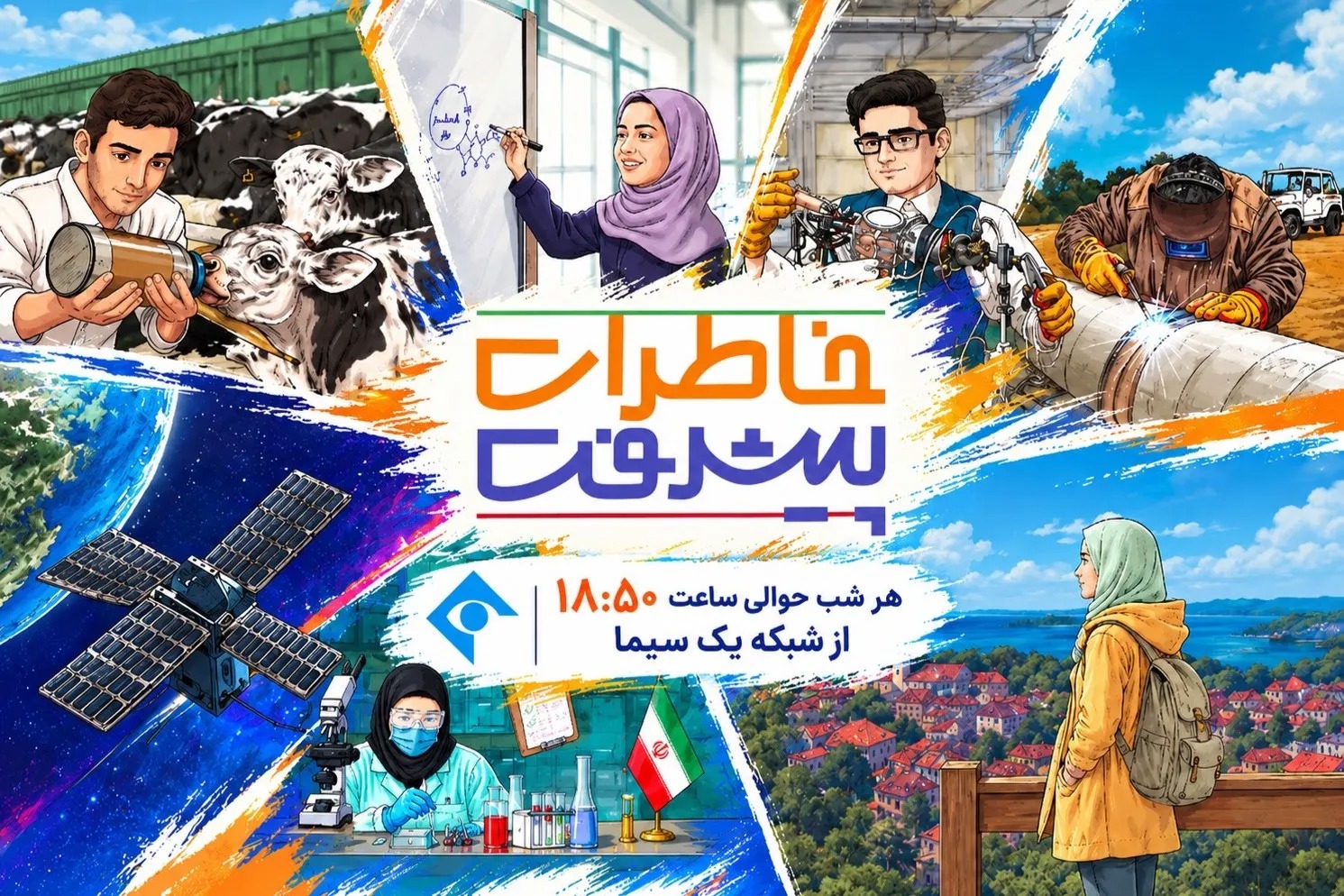 پخش مجموعه «خاطرات پیشرفت» از شبکه یک سیما