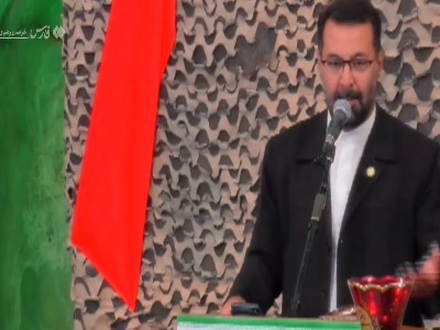 مراسم وداع با پیکر سردار شهید حسین ظریفی در حرم مطهر رضوی برگزار شد