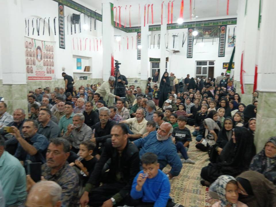 برگزاری یادواره شهدا در روستای حصار سرخ نیشابور