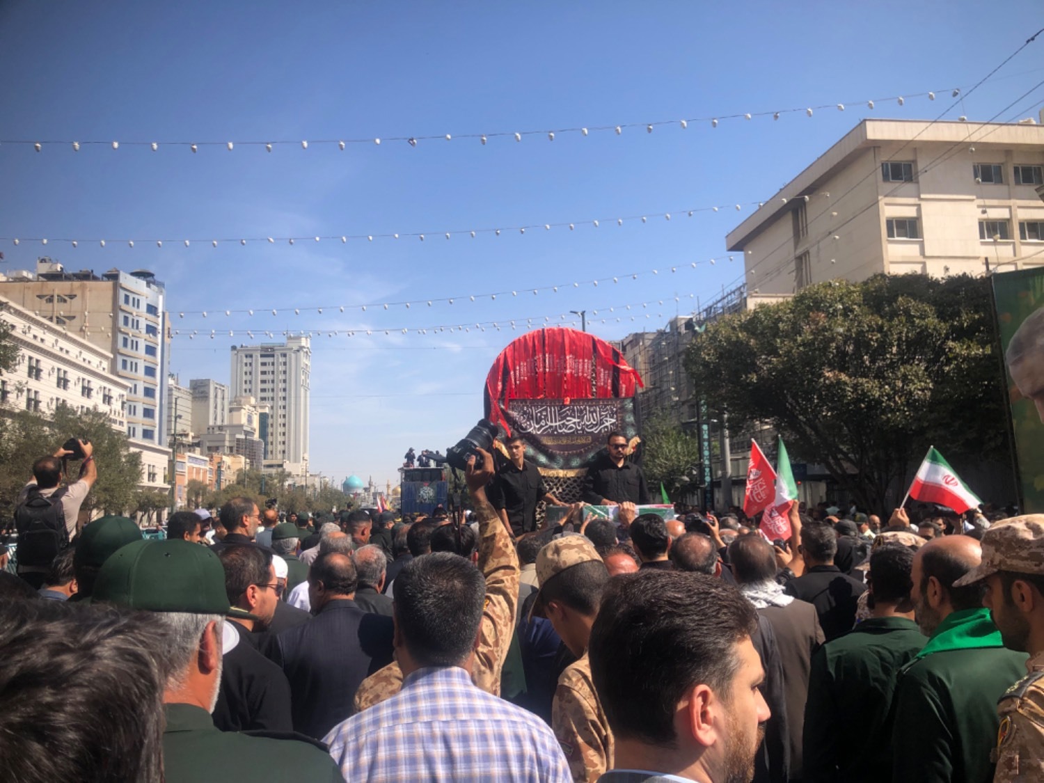 برگزاری مراسم تشیع پیکر سردار جانباز شهید «حسین ظریفی» در مشهد