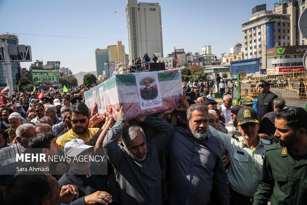 حضور علما و مسئولان سیستان و بلوچستان در مراسم تشییع سردار ظریفی