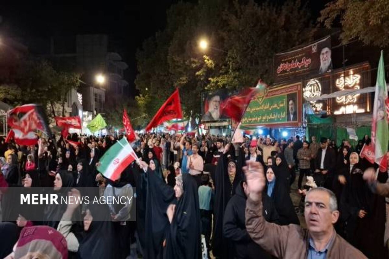 دویست و پانزدهیمن شب تجمع مردم انقلابی بجنورد