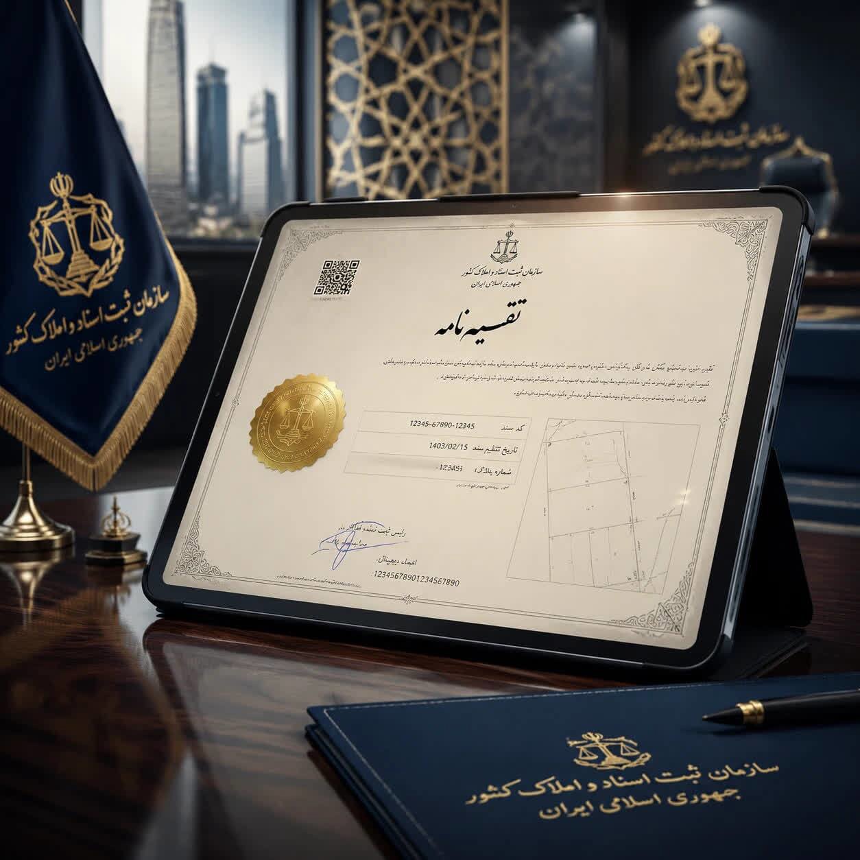 نخستین تقسیم‌نامه الکترونیک خراسان جنوبی در اجرای قانون الزام صادر شد