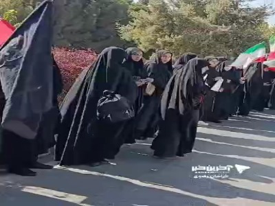 ویدئویی از بزرگ‌ترین زنجیره انسانی جان‌فدا در مشهدمقدس
