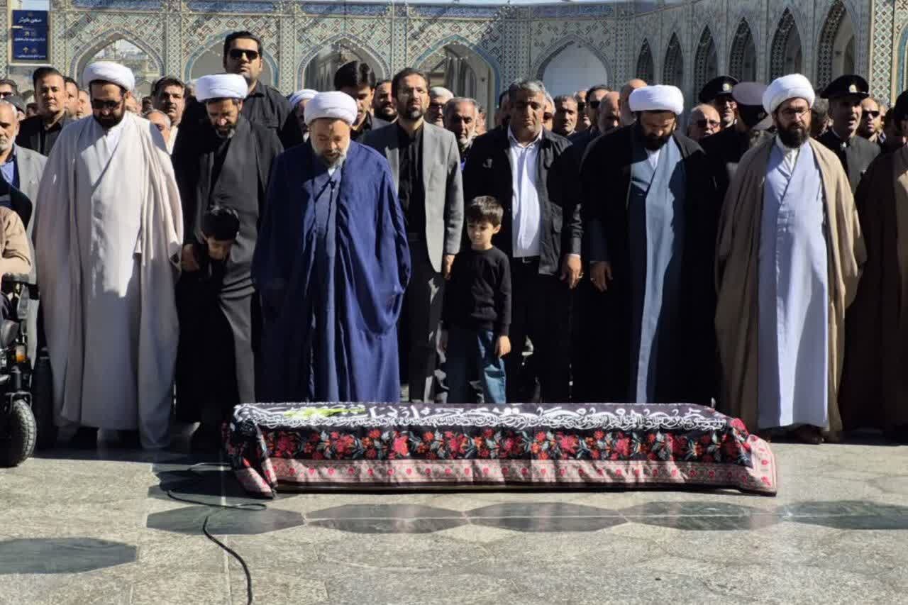 پیکر همسر شهید یعقوبی در مشهد تشییع شد