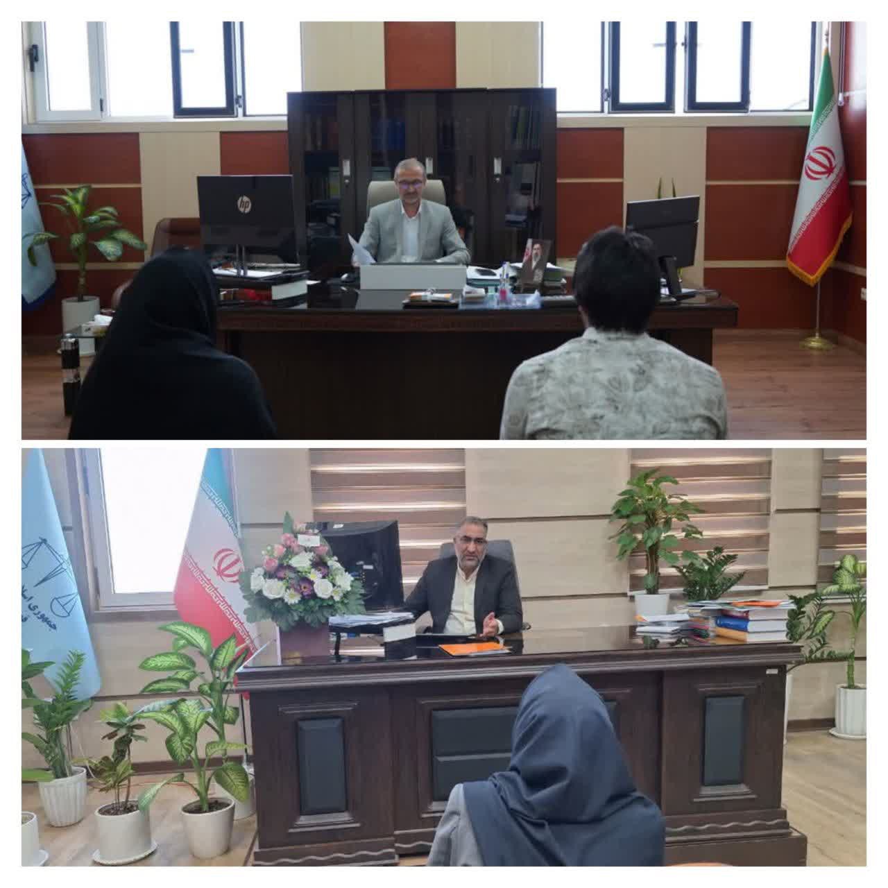 بررسی مشکلات قضایی ۴۵ مراجعه کننده در دیدار مردمی با مسئولان قضایی خراسان جنوبی