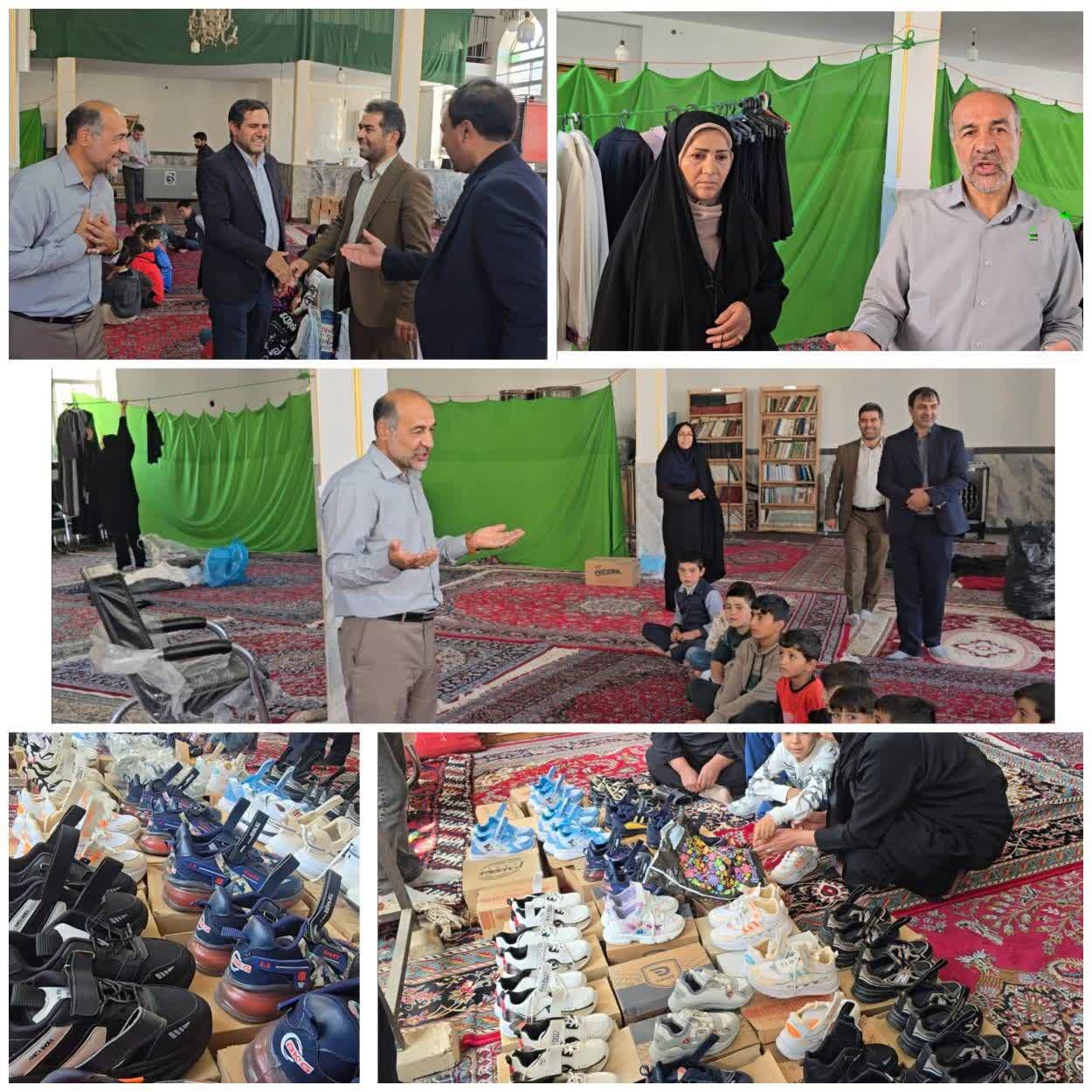 کمک خیرخواهانه به دانش‌آموزان و خانواده‌های نیازمند در دهستان سنگر فاروج