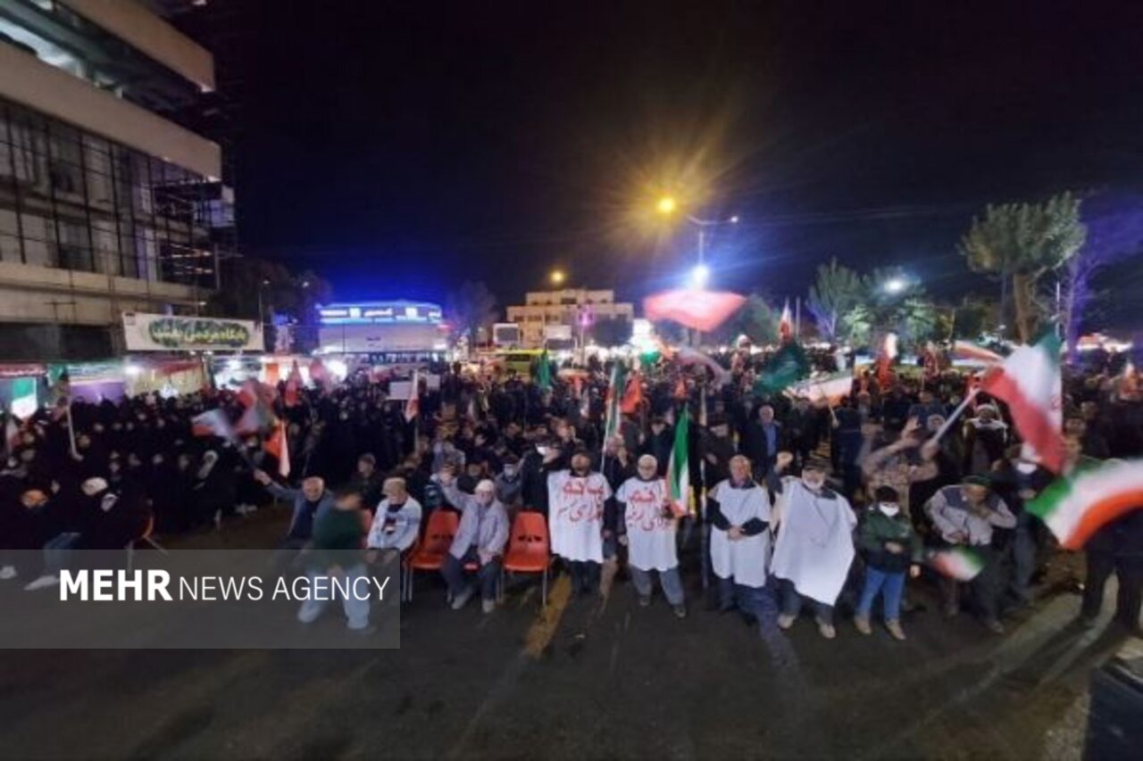شیروان در ایستگاه ۲۴۲ تجمعات شبانه