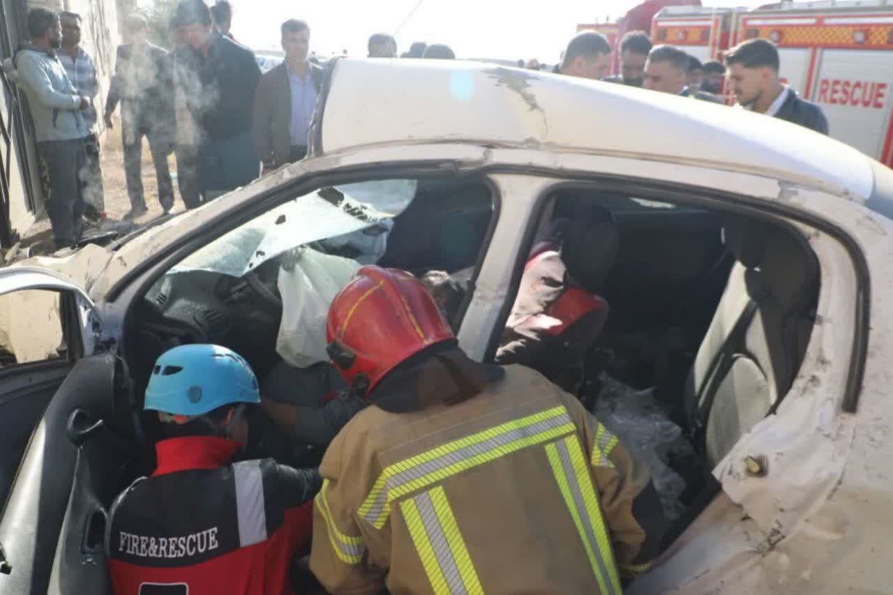 تصادف و برخورد دو خودرو در جاده کلات منجر به فوت یک نفر شد